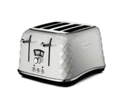 DELONGHI  Brillante CTJ4003.W 4-Slice Toaster - White